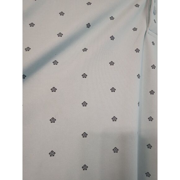 Walter Hagan Men Short Sleeve Golf Polo Size XL Blue 11 Majors Turtle Print - Picture 5 of 8